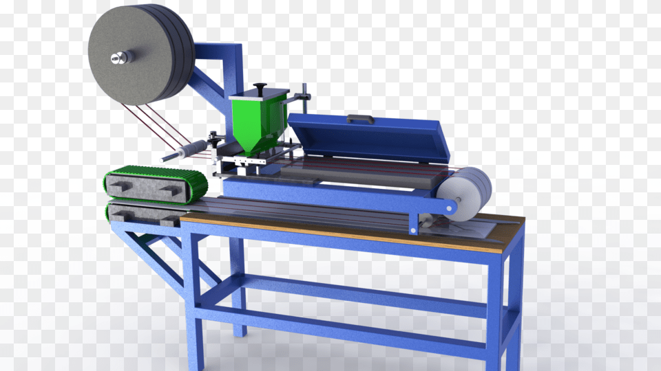 Erit Bant Yaptrma Makinas Taping Machine 3d Model, Lathe Free Png Download