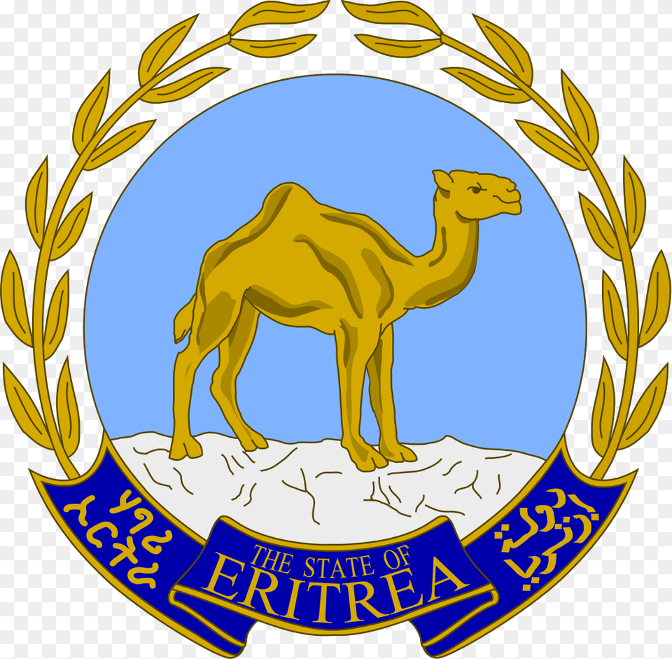 Eritrea Coat Of Arms, Animal, Camel, Mammal Free Png Download