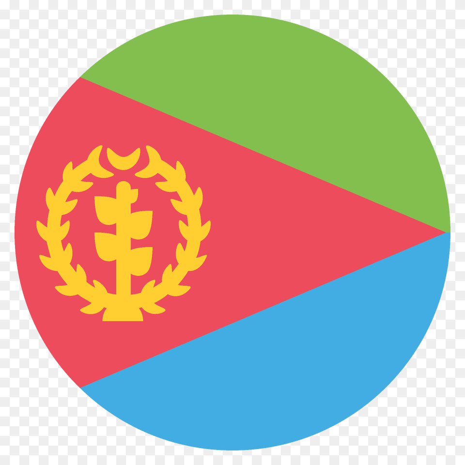 Eritrea Flag Emoji Clipart, Logo, Disk, Symbol Png Image