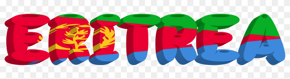 Eritrea Lettering With Flag Clipart, Logo Free Png