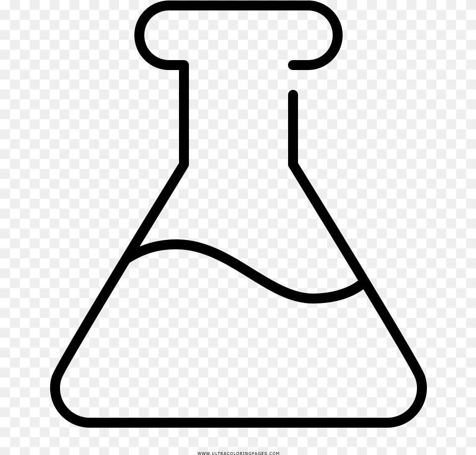 Erlenmeyer Coloring, Gray Png