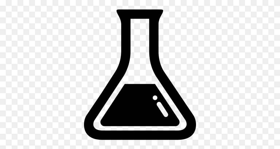 Erlenmeyer Flask Erlenmeyer Flask Icon With And Vector, Gray Free Png Download