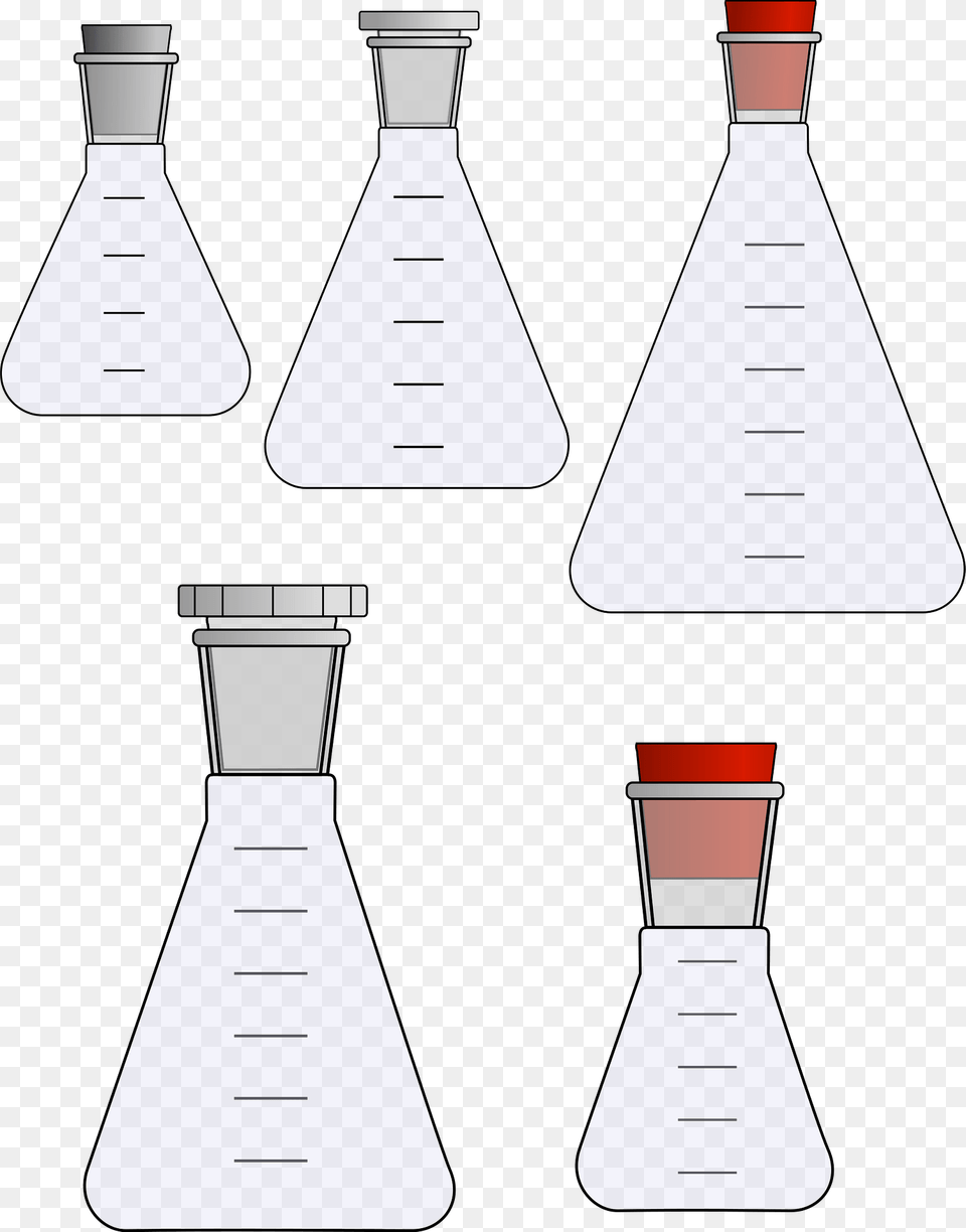 Erlenmeyer Flasks With Stoppers Clipart, Jar, Cone, Cup Free Png