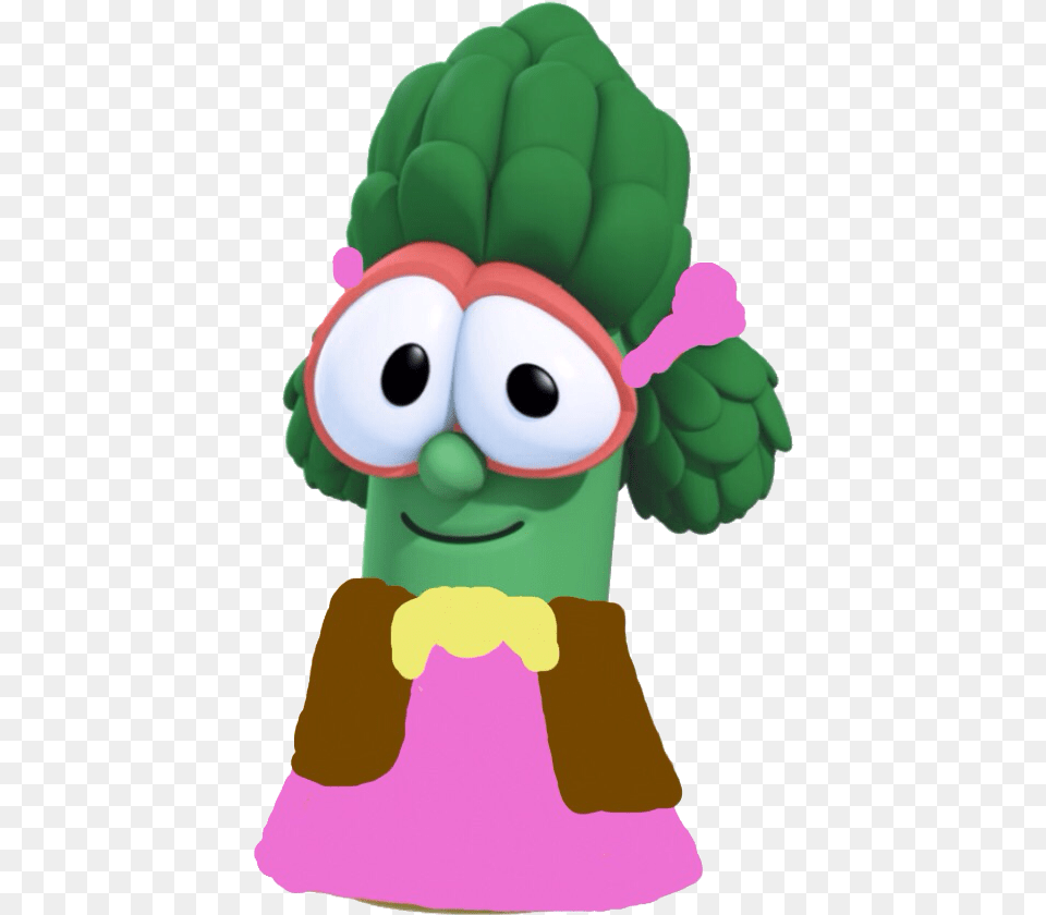 Ermie Asparagus As Nita Veggietales, Toy, Food, Produce, Cartoon Free Png