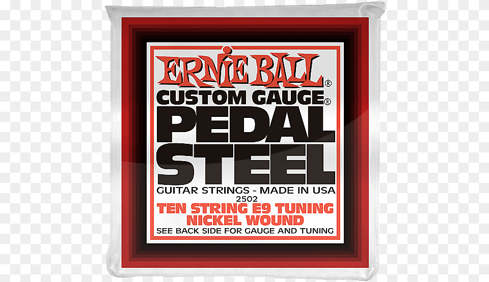 Ernie Ball 3 Pack 2502 10 String E9 Pedal Steel Nickel Pedal Steel Guitar, Advertisement, Poster Free Png Download