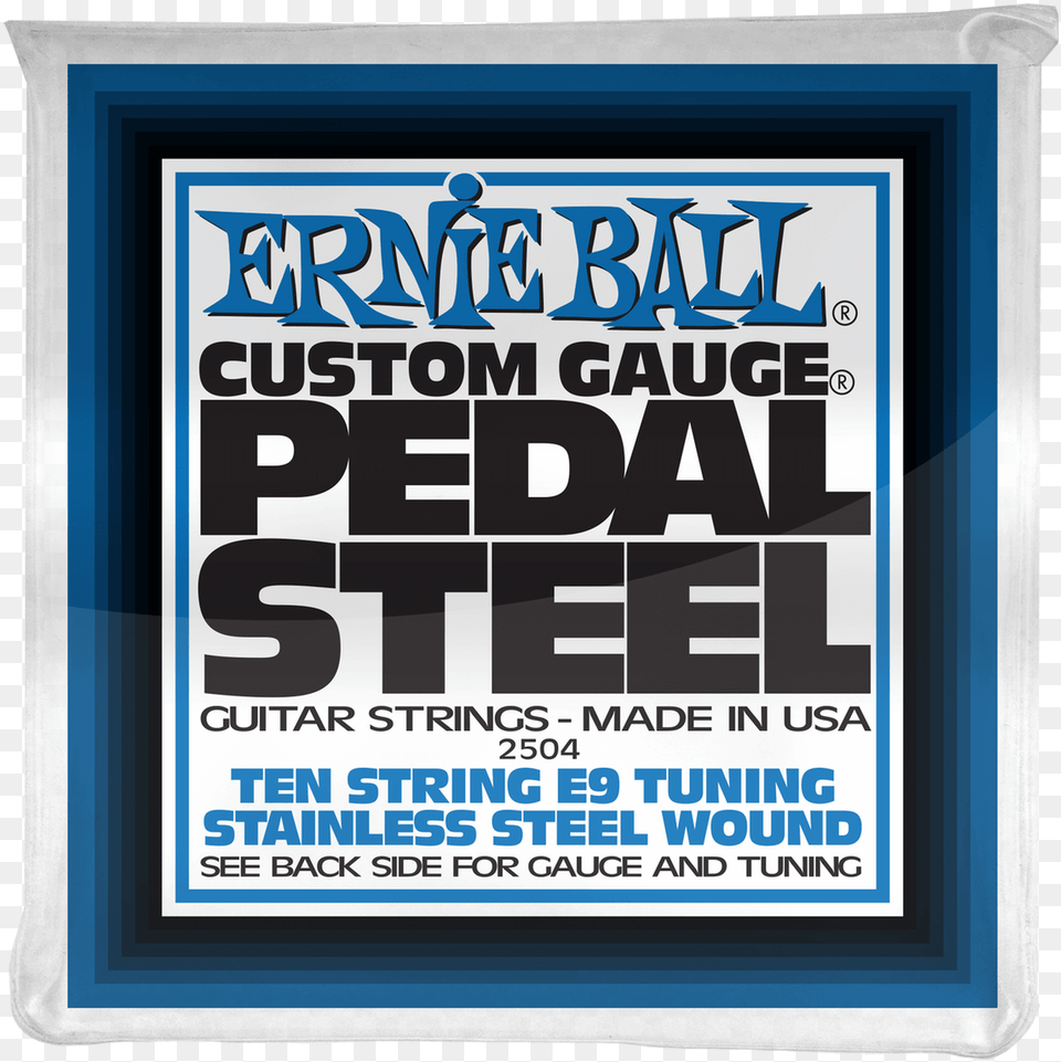 Ernie Ball Pedal Steel 10 String E9 Tuning Stainless, Advertisement, Poster, Blackboard, Text Free Png