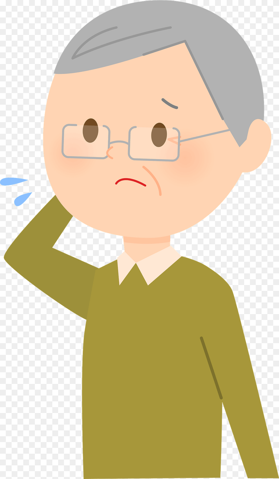 Ernie Old Man Is Troubled Clipart, Person, Elf, Face, Head Png Image