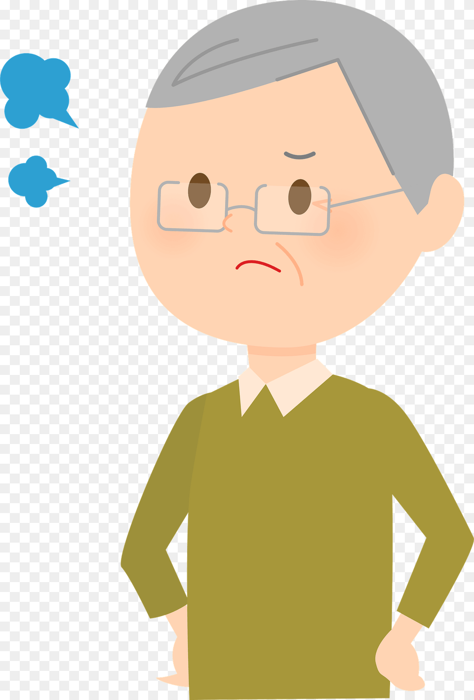 Ernie Senior Man Is Angry Clipart, Baby, Person, Face, Head Free Png