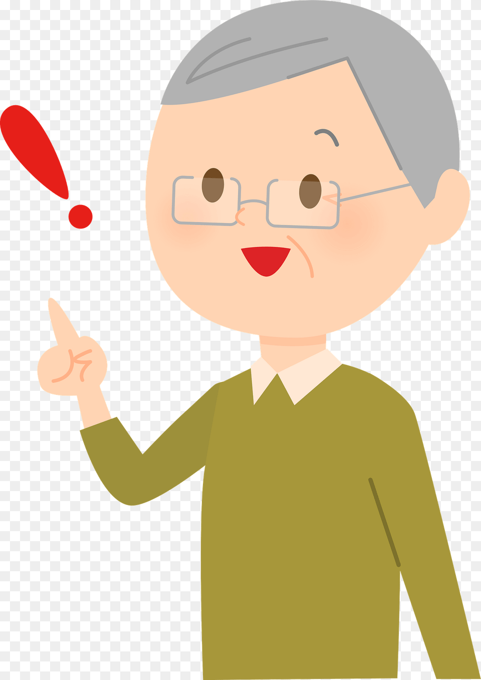 Ernie Senior Man Is Noticing Clipart, Baby, Person, Cutlery, Face Png