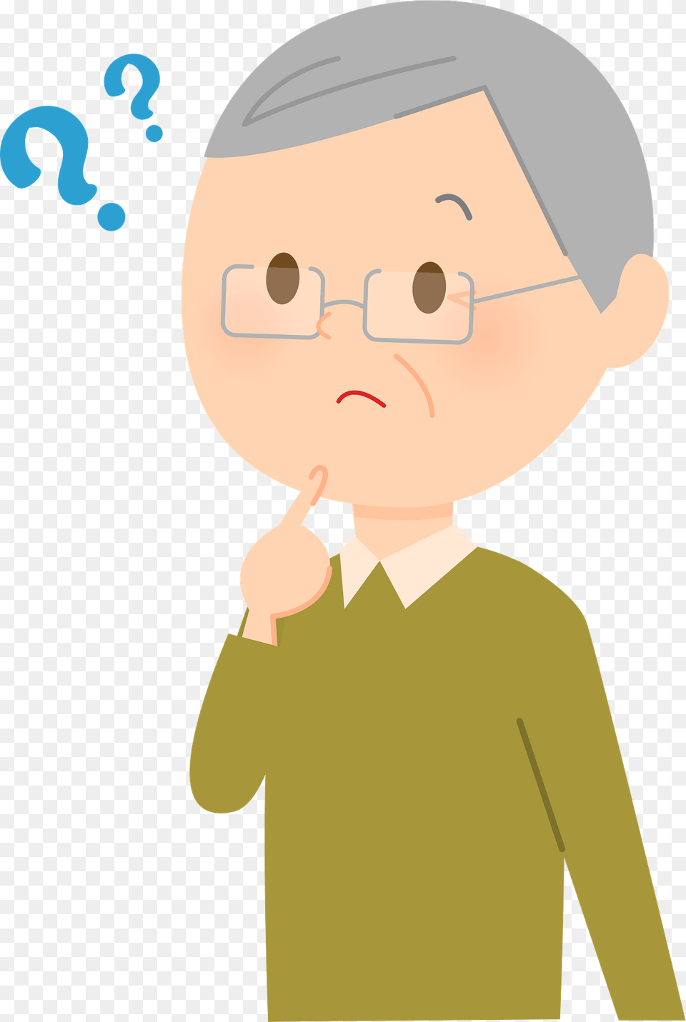 Ernie Senior Man Is Questioning Clipart, Baby, Cutlery, Person, Face Png