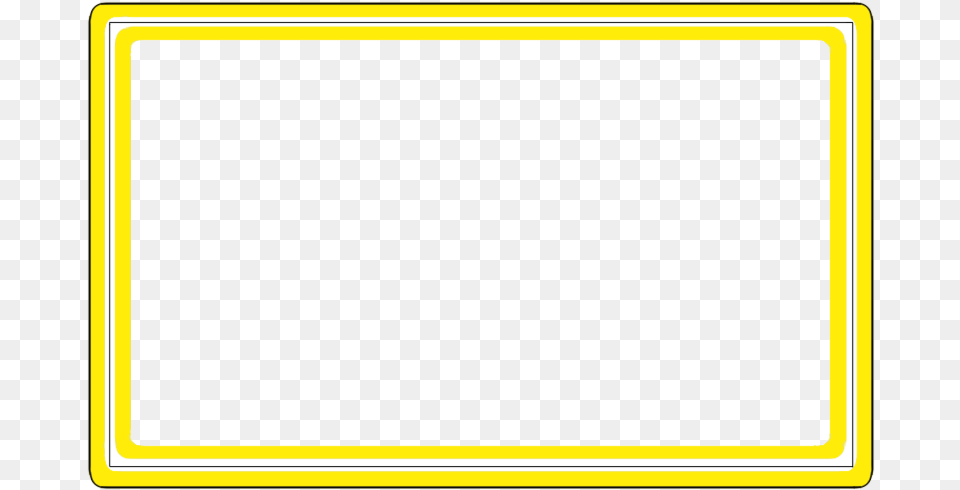 Erol S Video Movie Box Border Rectangle With Yellow Border, Blackboard Free Png