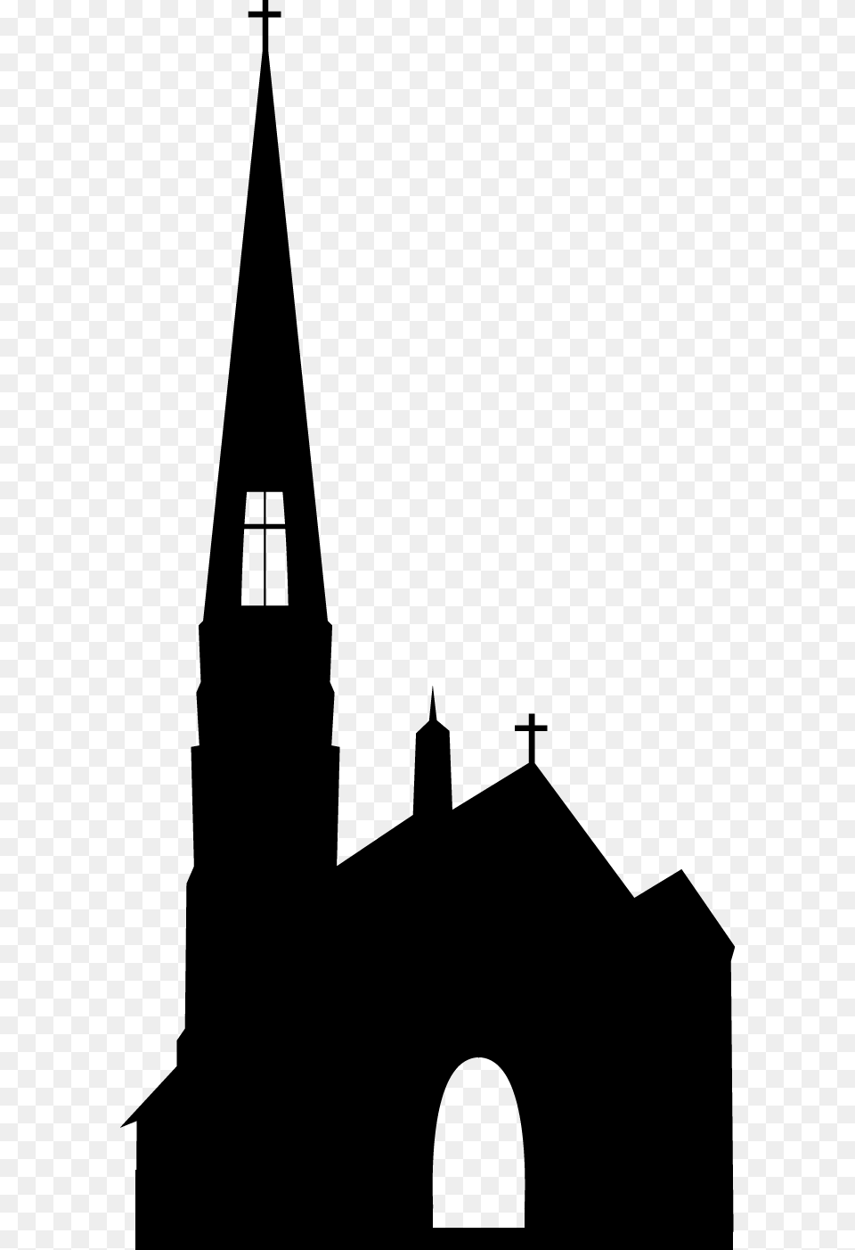 Erqi Memorial Tower Silhouette Church Church Silhouette, Architecture, Spire, Building, Cathedral Free Png