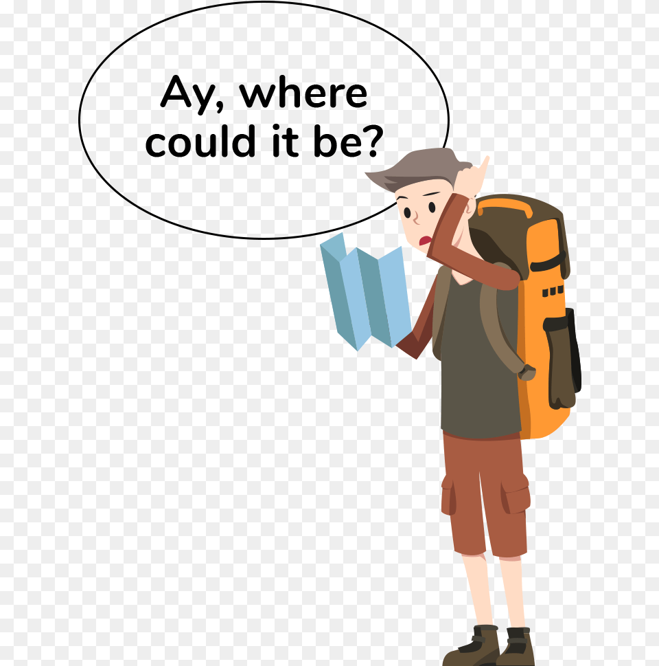 Error Image Cartoon, Bag, Person, People, Backpack Free Png