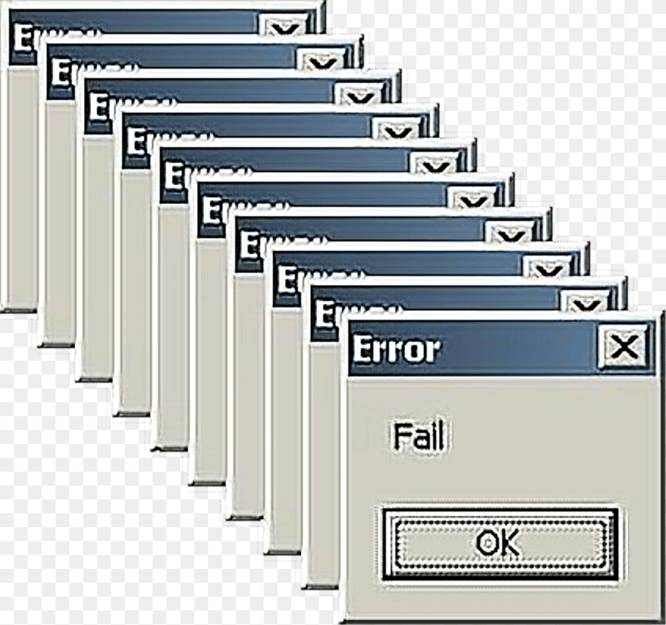 Error Sticker Aesthetic Windows, File Free Png Download