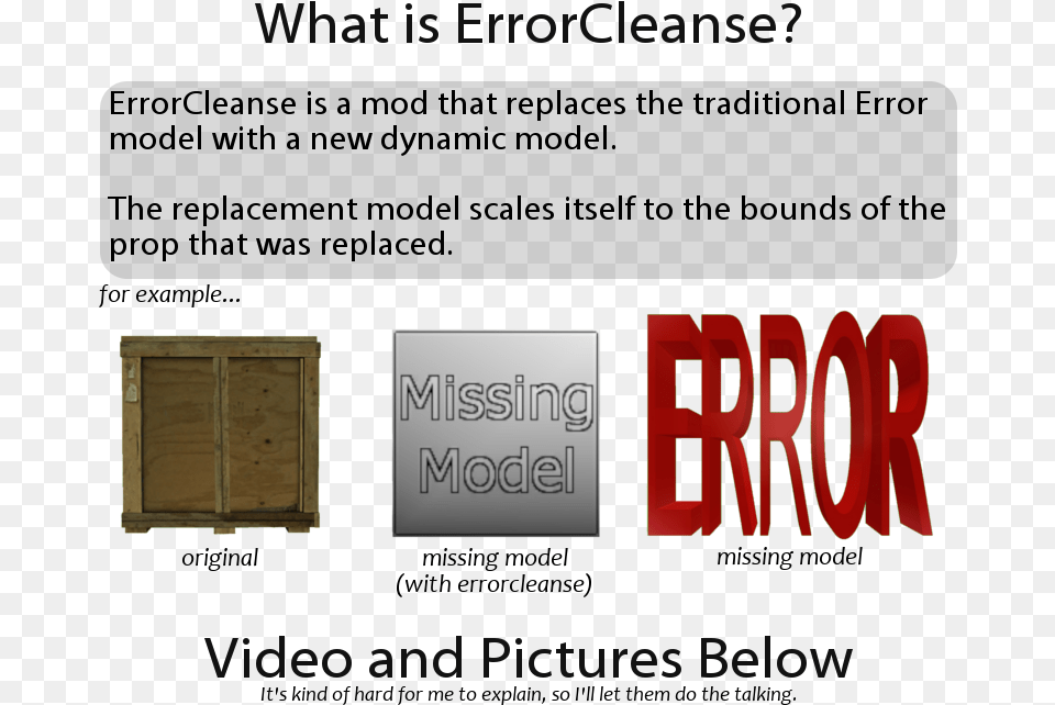 Error Transparent Gmod Tan, Box, Crate, Wood, Plywood Free Png Download