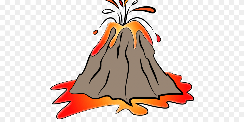 Eruption Clipart Volcano Crater, Mountain, Nature, Outdoors, Baby Png
