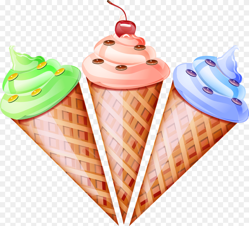 Es Cream Cone Vector, Dessert, Food, Ice Cream, Soft Serve Ice Cream Free Png
