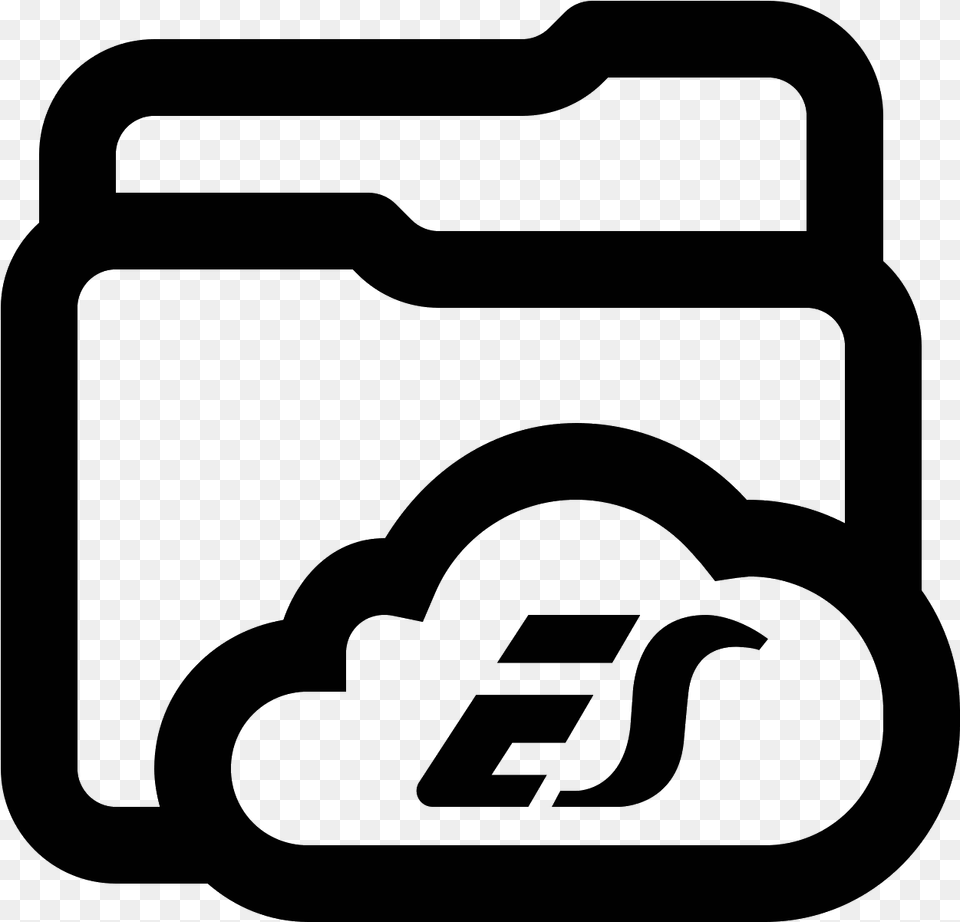 Es File Explorer Icon, Gray Png