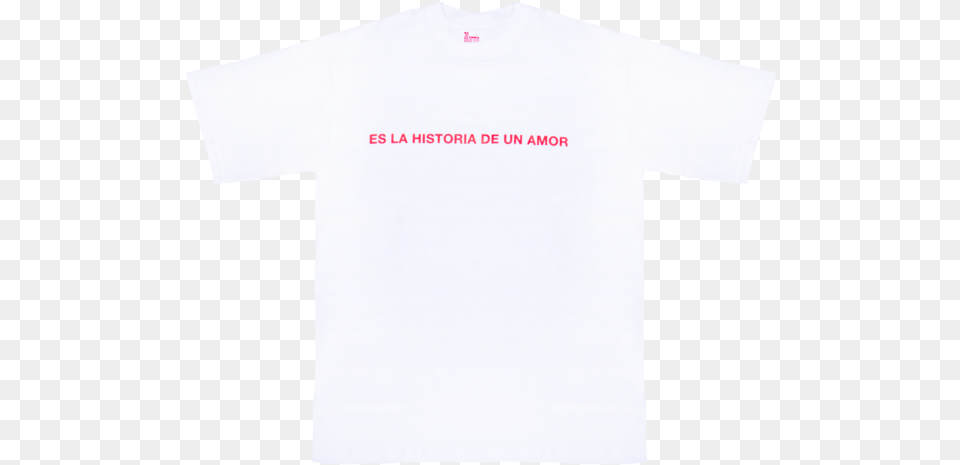Es La Historia De Un Amor White Tee Active Shirt, Clothing, T-shirt Free Transparent Png