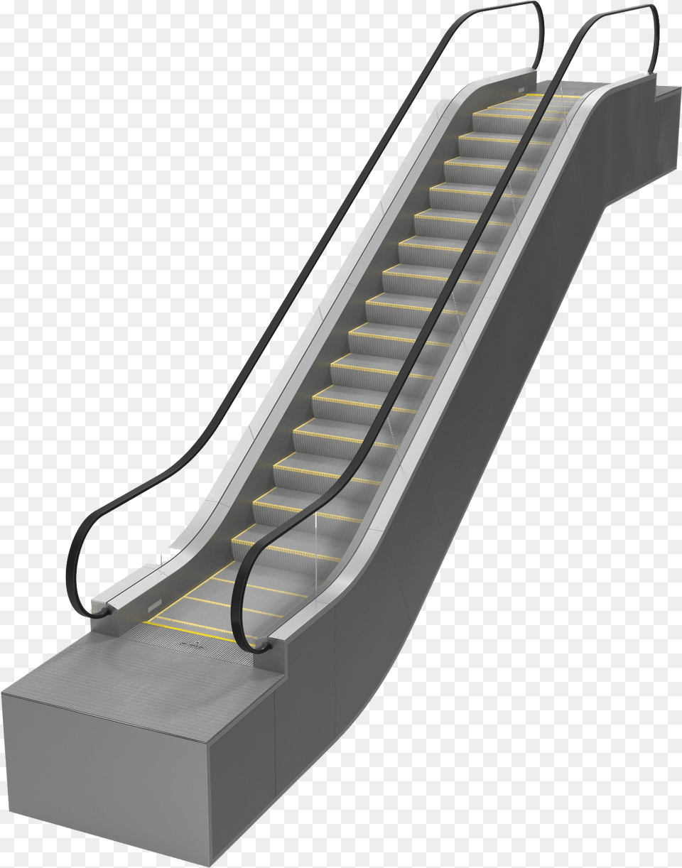 Escalator Clipart Black And White Escalator, Architecture, Building, Handrail, House Free Png Download