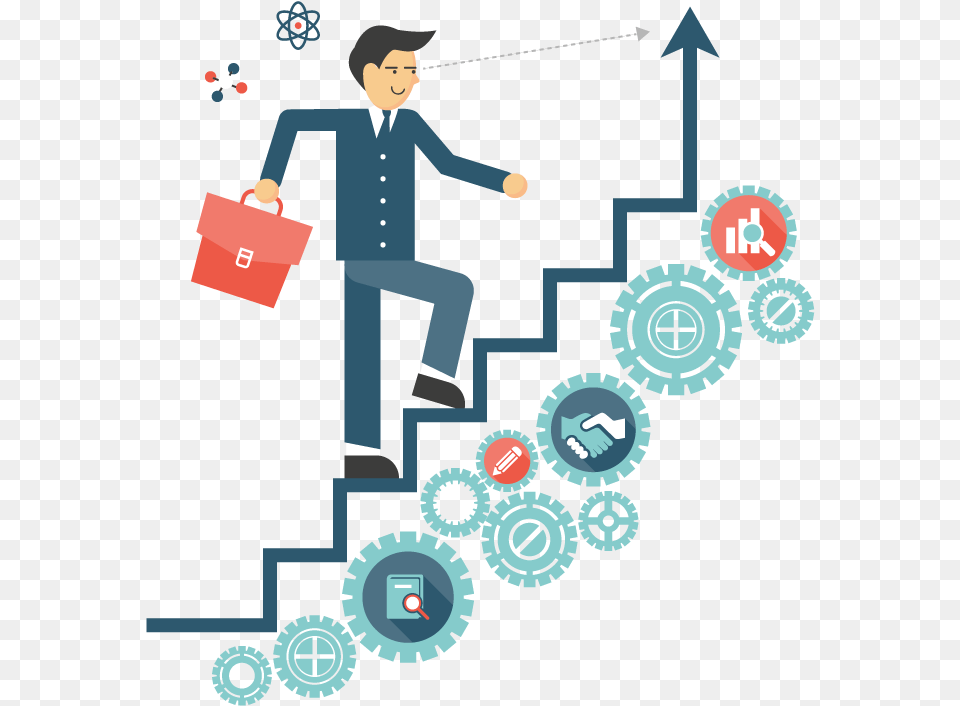 Escalator Personal Development Clipart, Adult, Person, Man, Male Free Png