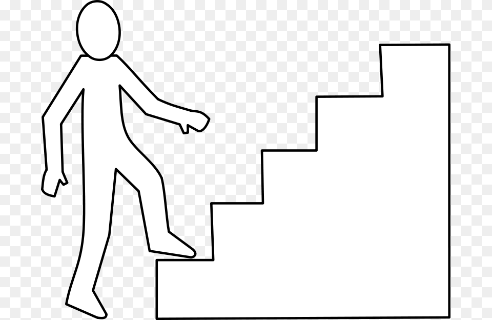 Escalier Staircase Vector, Person, Walking, Stencil, Body Part Free Transparent Png