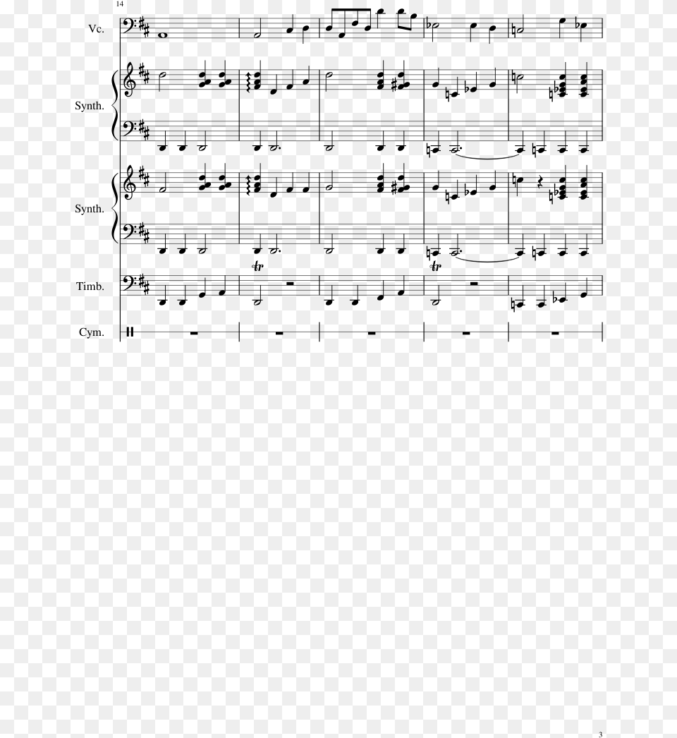Escapade Lunaire Sheet Music Composed By Iago Prevost, Gray Free Transparent Png