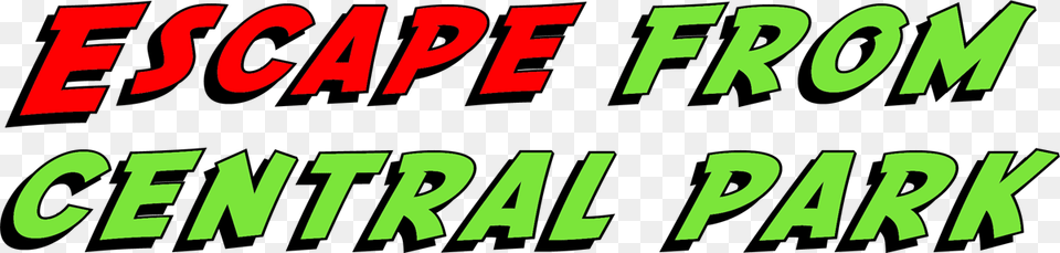 Escape From Central Park, Text, Green, Banner Free Transparent Png