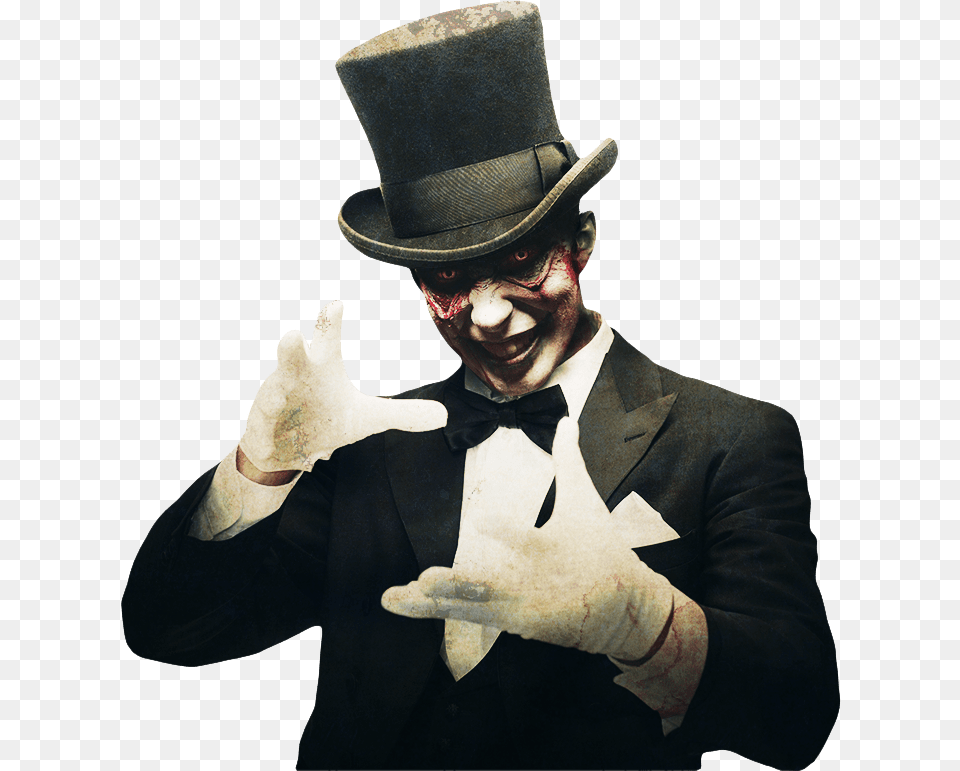 Escape Rooms And Laurels House Of Horror Magician With Top Hat, Person, Man, Male, Clothing Png