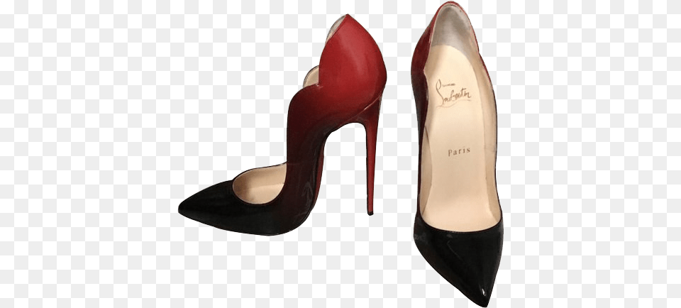 Escarpin Noir Vernis Louboutin, Clothing, Footwear, High Heel, Shoe Png Image