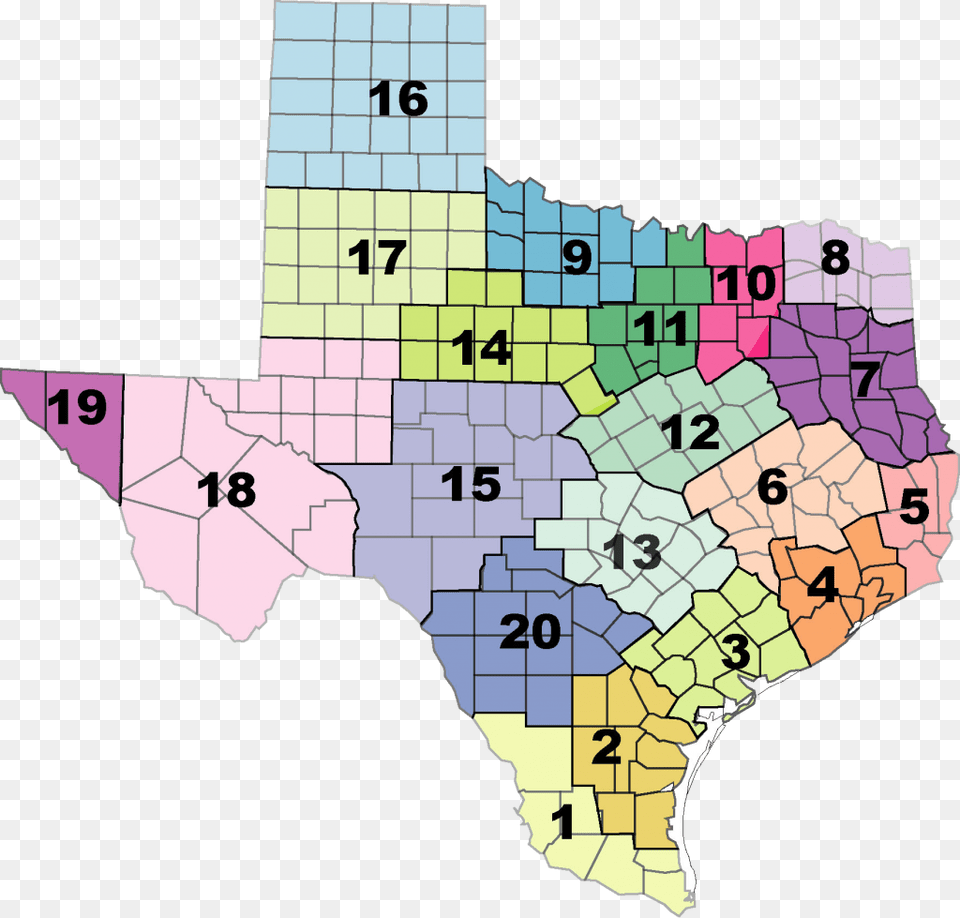Escmap Texas Esc Regions, Chart, Plot, Map, Adult Free Png