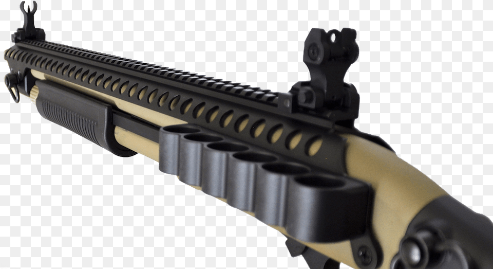 Escopeta Ge 870 Tan Firearm, Gun, Rifle, Weapon, Shotgun Free Transparent Png