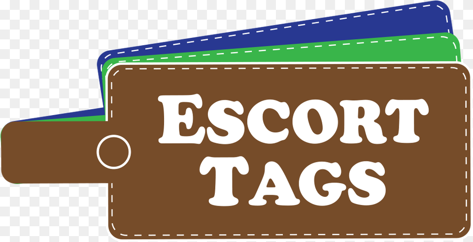 Escort Luggage Tags Made With Quality Leather, Accessories, Text Free Png