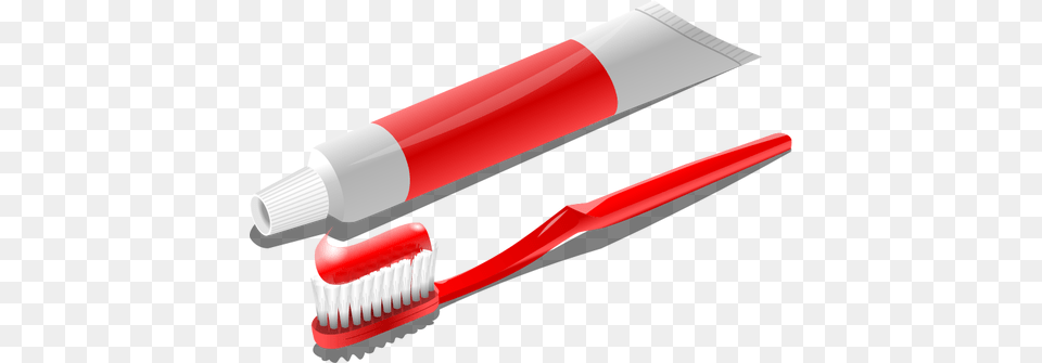 Escova De Dentes Com Pasta De Dente Do Tubo Vetor Clip Art, Brush, Device, Tool, Toothpaste Free Png