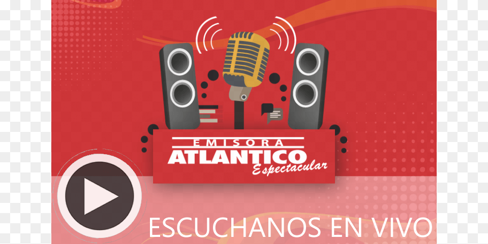 Escuchanos En Vivo Emisora Atlantico Telefono Whatsapp, Advertisement, Poster, Electrical Device, Microphone Png Image