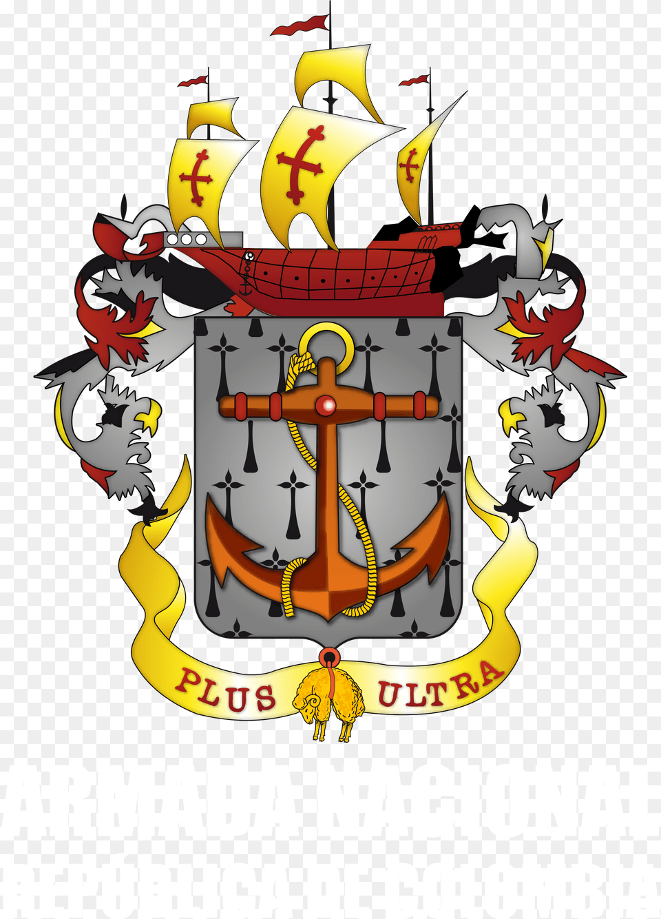Escudo Armada Nacional De Colombia Escudo Armada Nacional De Colombia, Emblem, Symbol Png Image