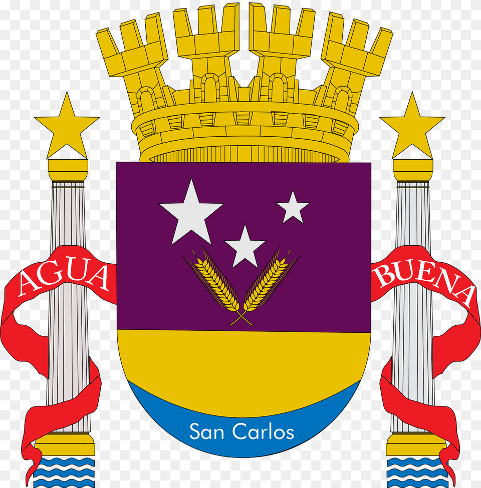 Escudo De Agua Buena Clipart, Emblem, Symbol, Dynamite, Weapon Png Image