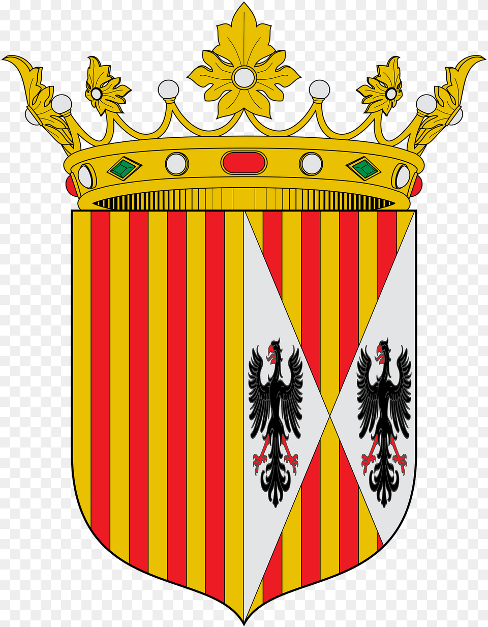 Escudo De Aragn Sicilia Clipart, Armor, Shield, Cross, Symbol Png Image