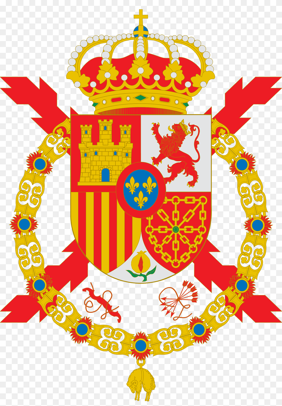 Escudo De Armas De Juan Carlos I De Clipart, Emblem, Symbol, Logo Png