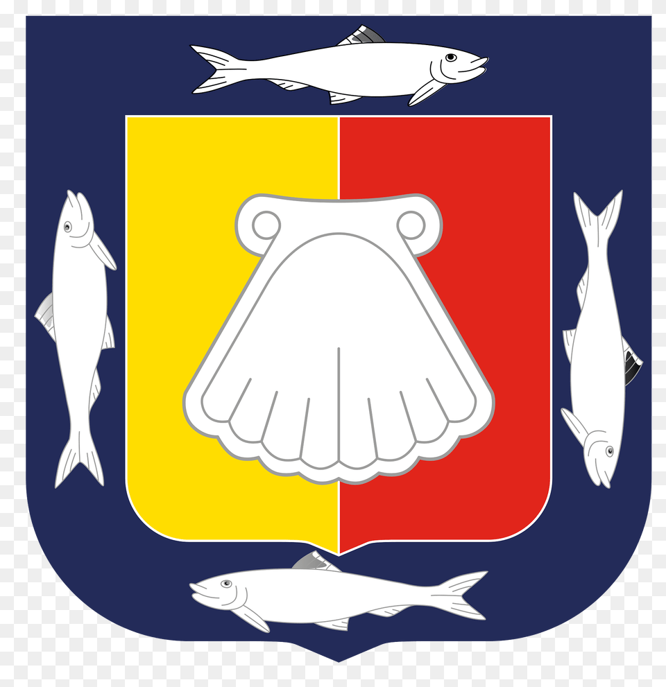 Escudo De Armas Del Estado De Baja California Sur Clipart, Animal, Sea Life, Fish, Shark Png Image