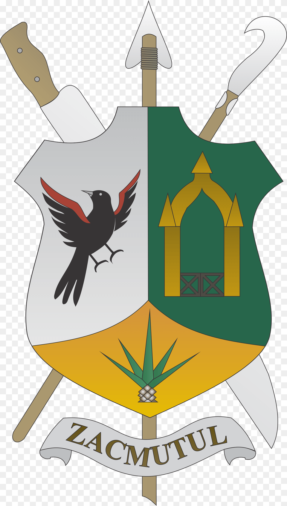 Escudo De Armas Oficial Escudo De Motul Yucatan, Armor, Animal, Bird, Shield Free Transparent Png