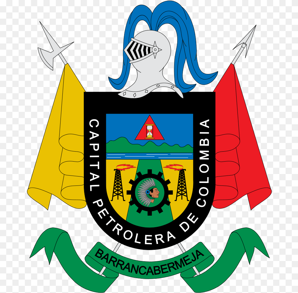 Escudo De Barrancabermeja Escudo De Barrancabermeja Para Colorear, Emblem, Logo, Symbol, Person Free Png Download