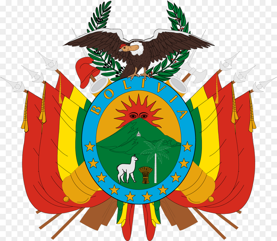 Escudo De Bolivia, Emblem, Symbol, Animal, Bird Free Png