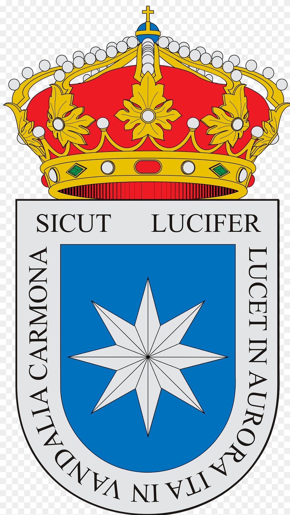 Escudo De Carmona Clipart, Symbol, Bulldozer, Machine, Badge Png