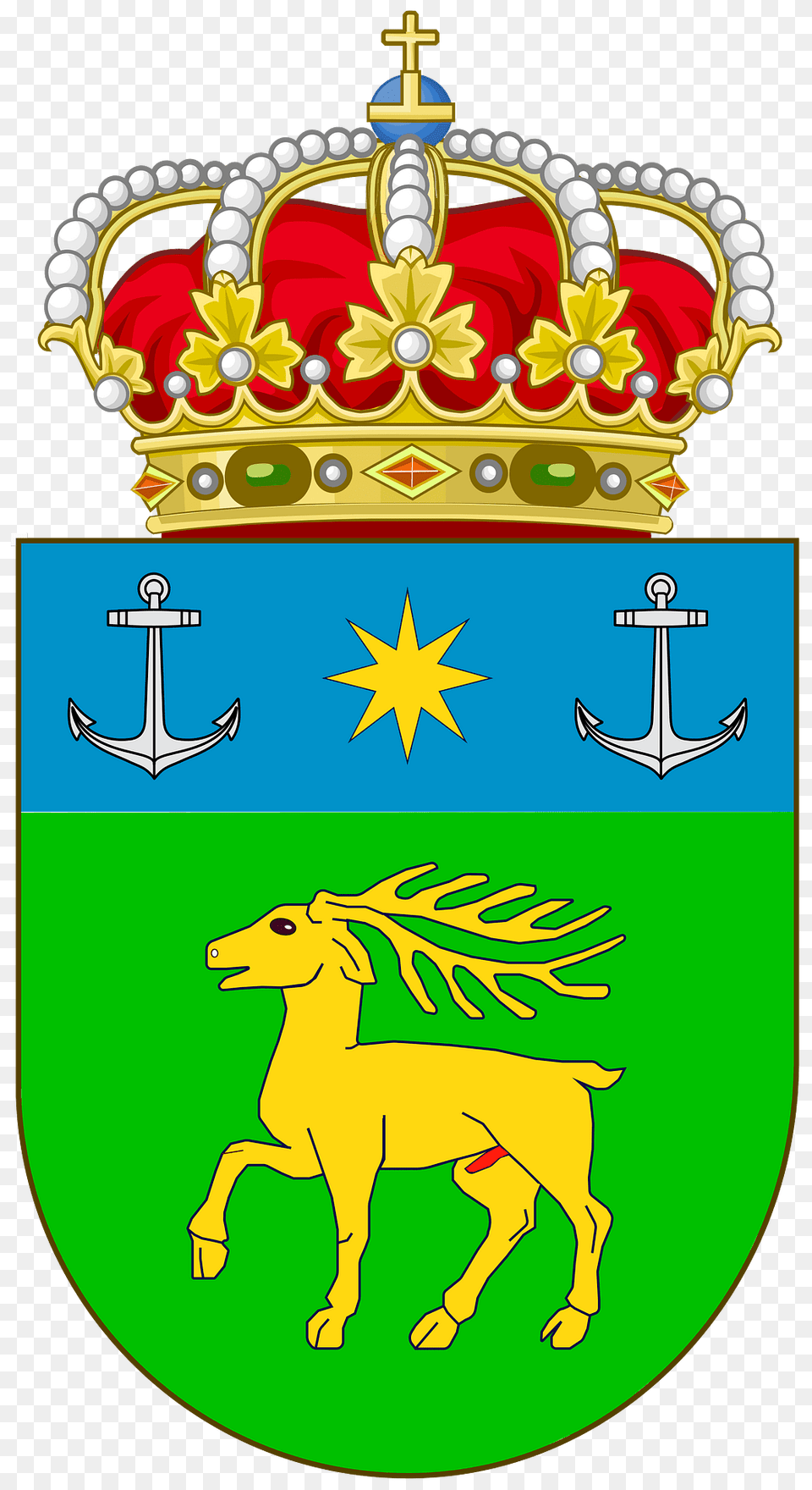 Escudo De Cervo Lugo Clipart, Emblem, Symbol, Animal, Cattle Free Png Download