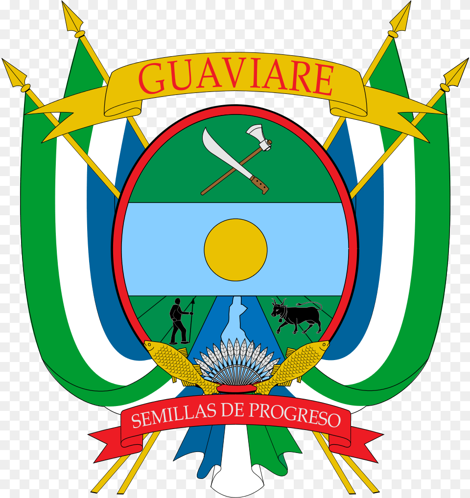 Escudo De Guaviare Colombia, Emblem, Symbol, Person, Logo Png Image