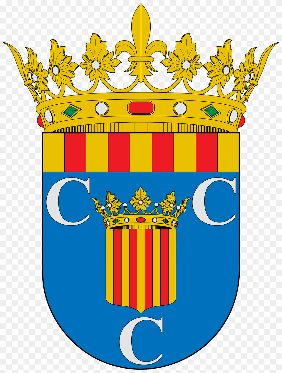 Escudo De La Comarca De La Comunidad De Calatayud Clipart, Emblem, Symbol, Mailbox Png Image