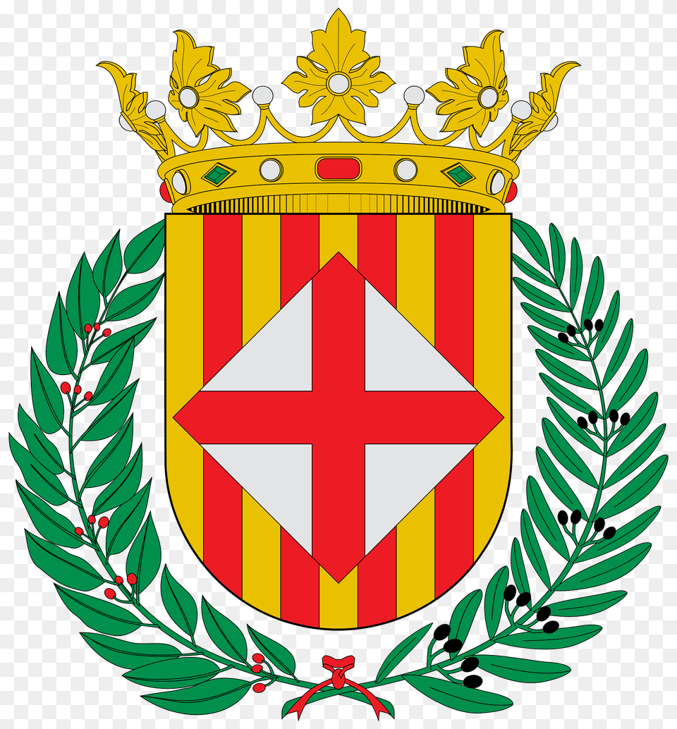 Escudo De La Provincia De Barcelona Clipart, Emblem, Symbol Free Png