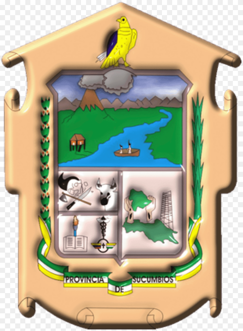 Escudo De La Provincia De Sucumbos Clipart, Animal, Bird Free Png Download