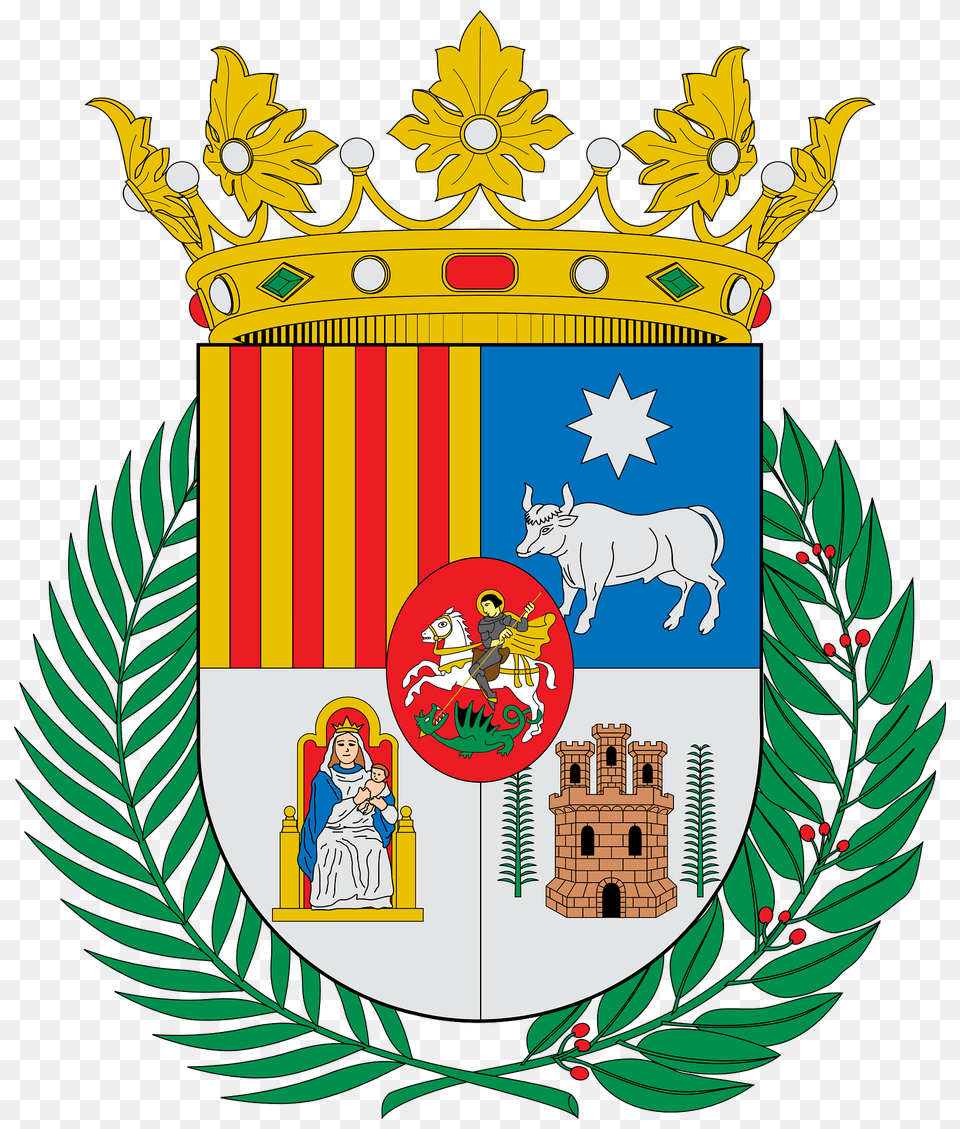 Escudo De La Provincia De Teruel Clipart, Emblem, Person, Symbol, Face Free Png